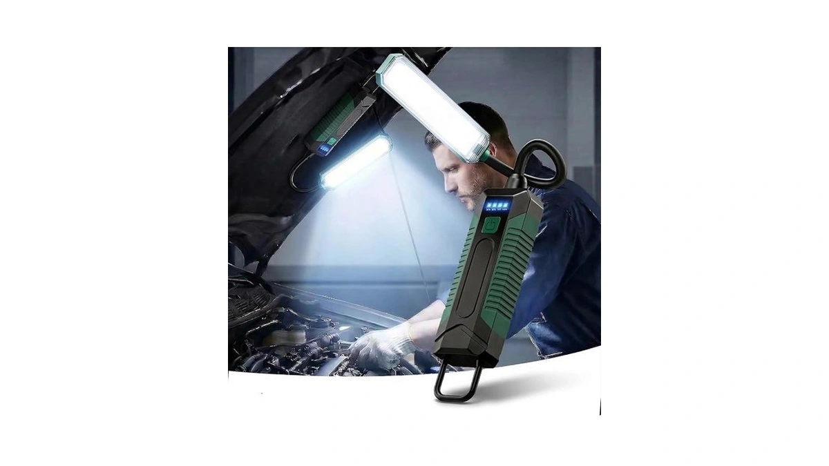 Rechargeable Mechanic Flashlight,led Work Light Bbq Grilling Accessories With Flexible