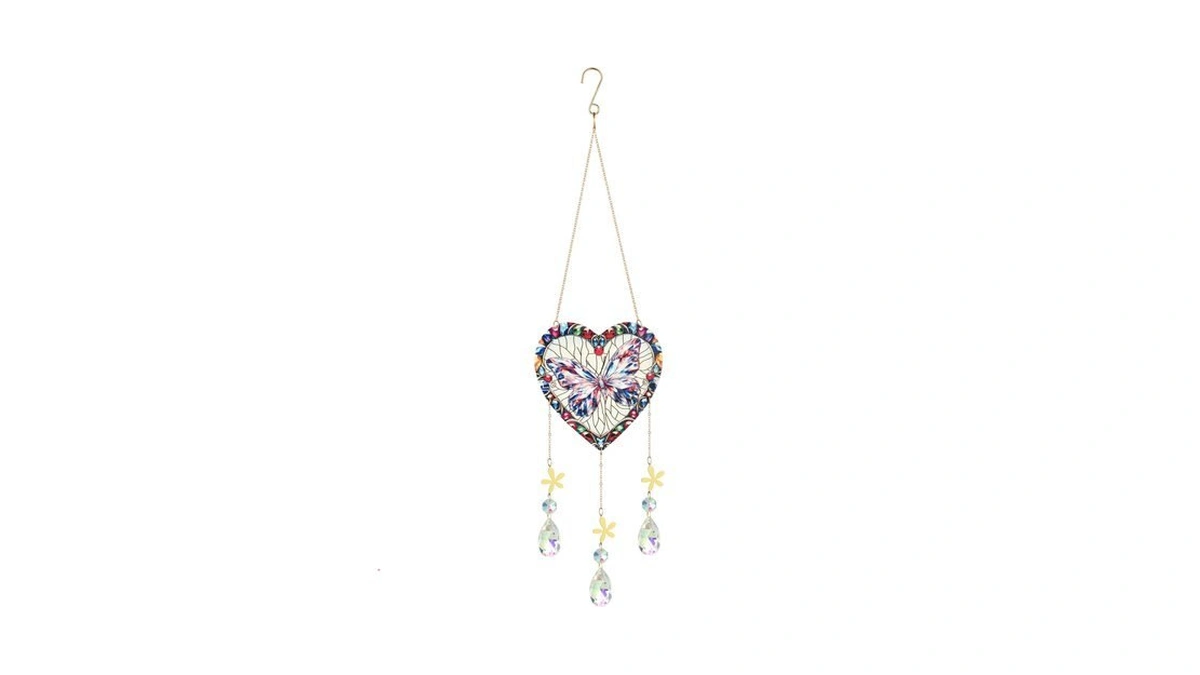 Hanging Sunlight Catcher, Butterfly Crystal Suncatcher