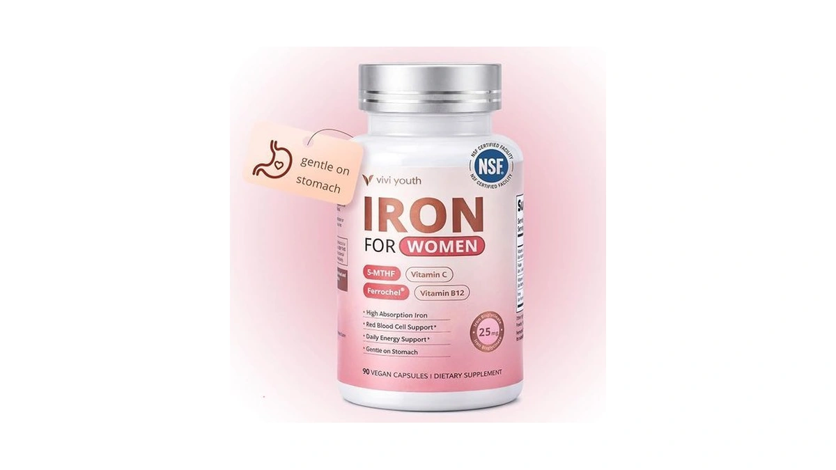 Amazon coupon: Vivi Youth Gentle Iron Supplement For Wo