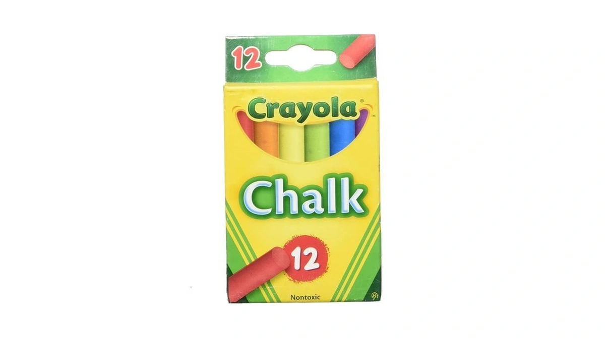 Crayola Multi Color Childerns Chalk, 12 Per Pack 36 Packs