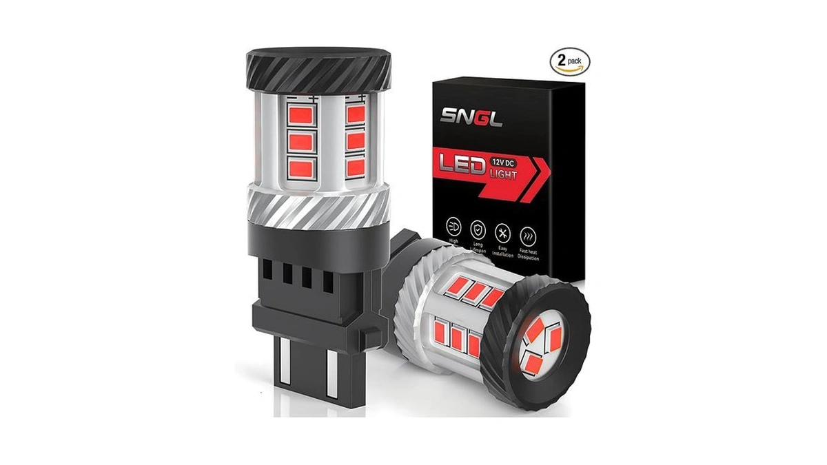 Sngl 2026 Upgraded 3157 Led Bulb Red For Brake Lights,