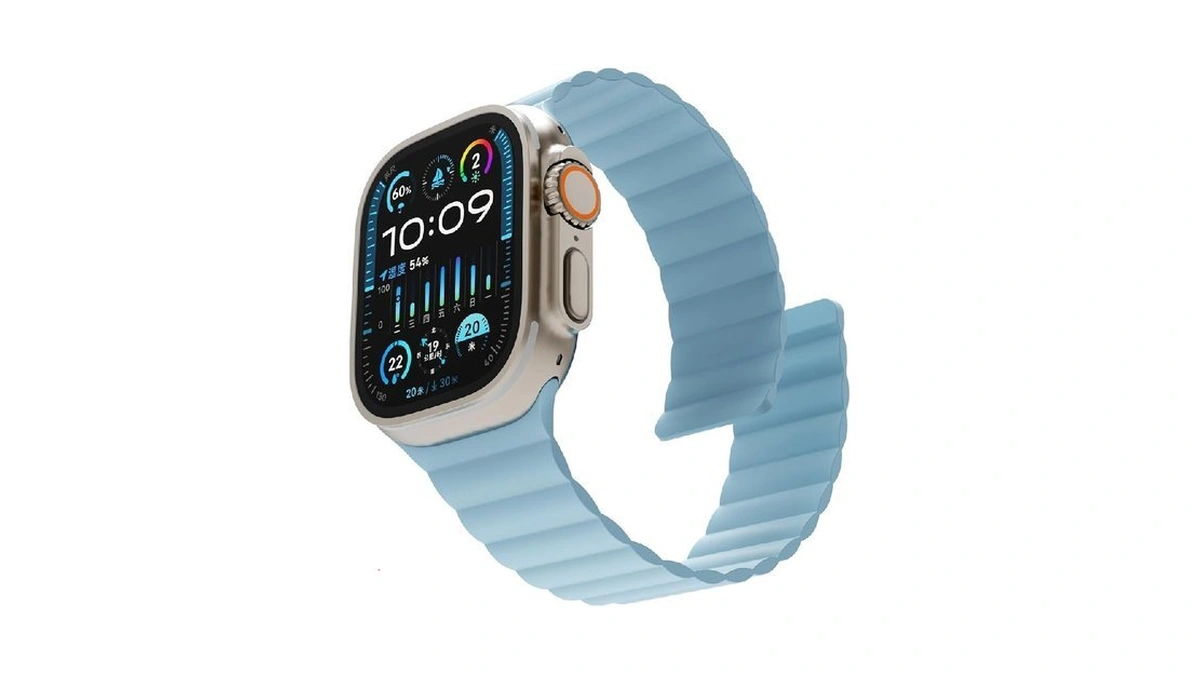 Singear Wide Magnetic Silicone Band Compatible With Apple Watch 49