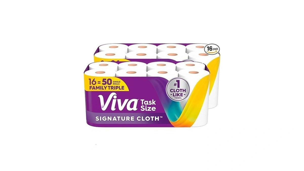 Viva Signature Cloth Paper Towels, Task Size, 16 Family Triple
