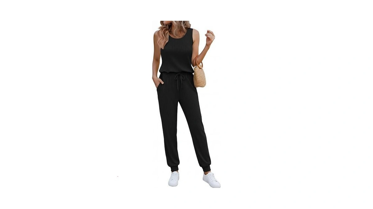 Ekouaer Jumpsuits For Women Casual Sleeveless...