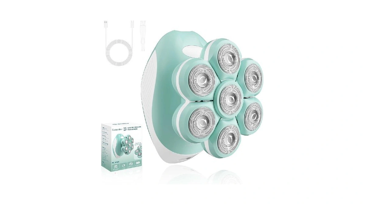 Bartrimber Electric Shaver For Women Legs, Full-body Grooming Razor, Green