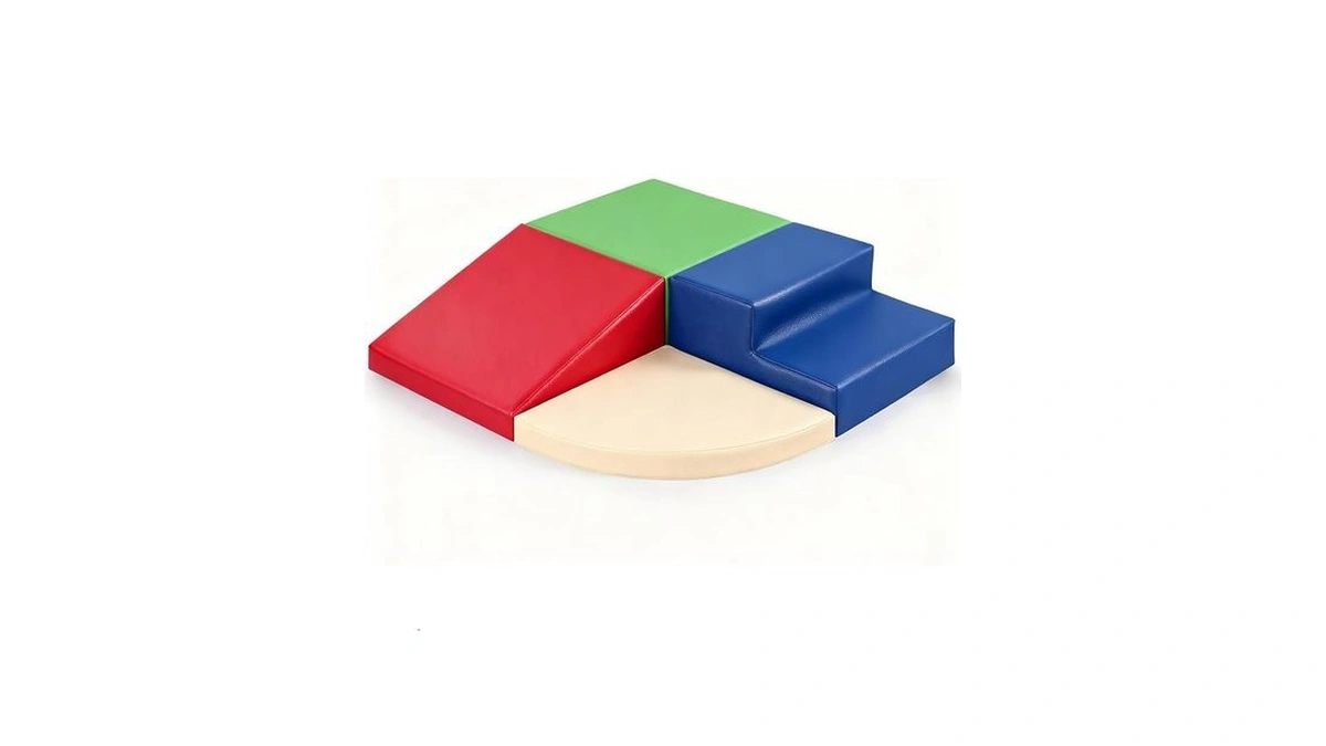Sumbababy Soft Climbing Blocks For Toddlers: Waterproof Pu Leather Play