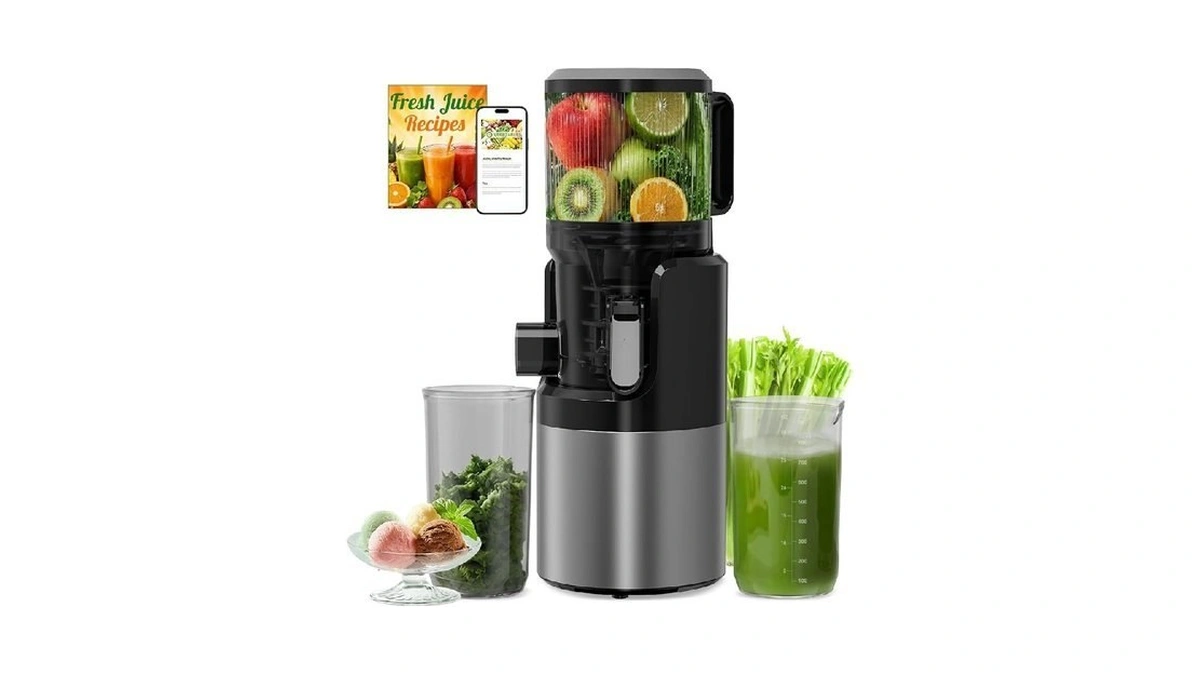 Xtkkgfbir Sj-068 Cold Press Juicer, 3-in-1 Slow Masticating Juicer