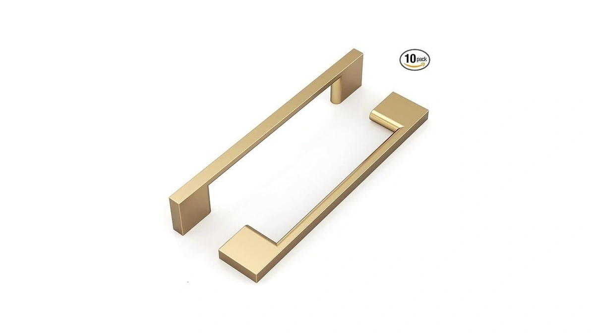 9build 10 Pack Champagne Bronze Cabinet Pulls 5 Inch Champagne