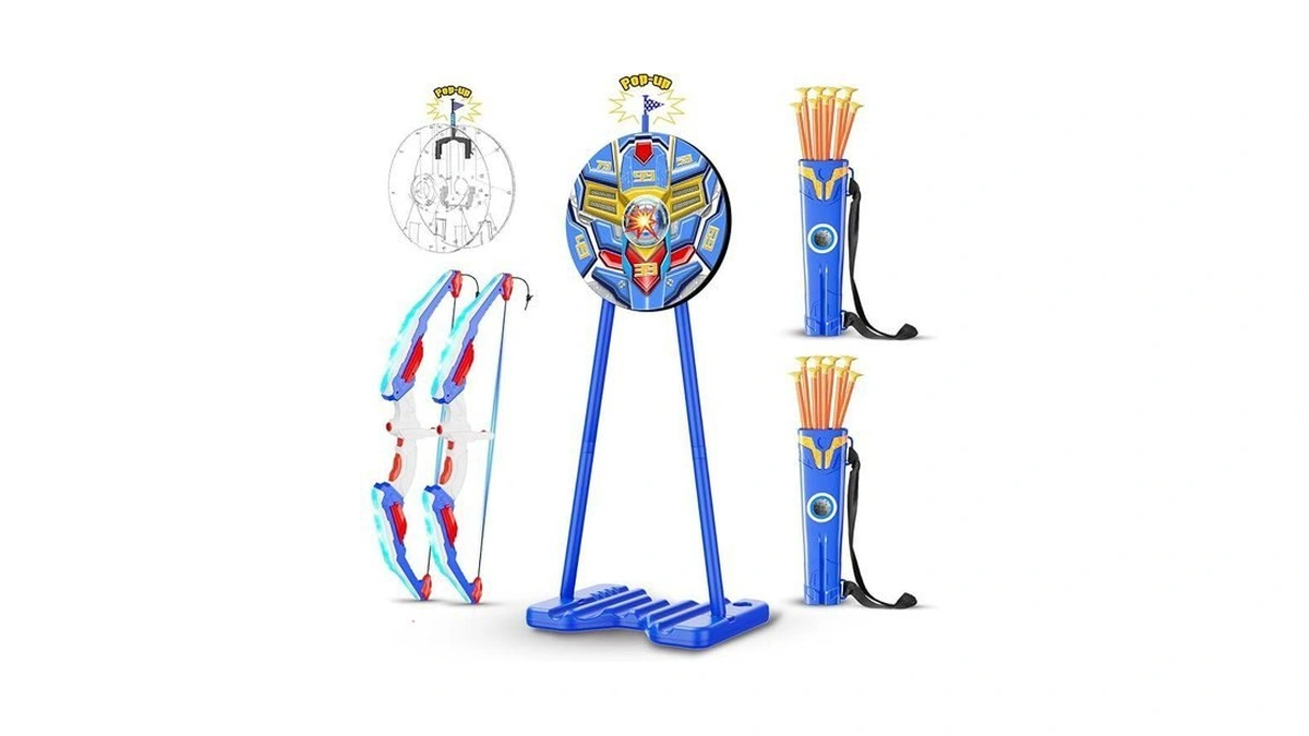 Mldka Kids Bow And Arrow Set, Led Light Up Archery