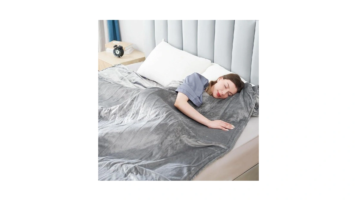 Eydna Electric Heated Blanket Twin Size 62"x84", Fast Heating Throw,