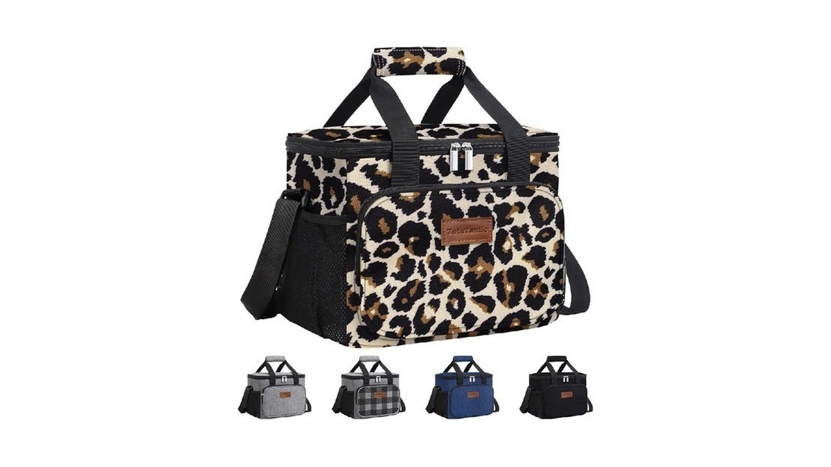 Totetastic Leopard Insulated Lunch Bag, 9l Lunch Tote