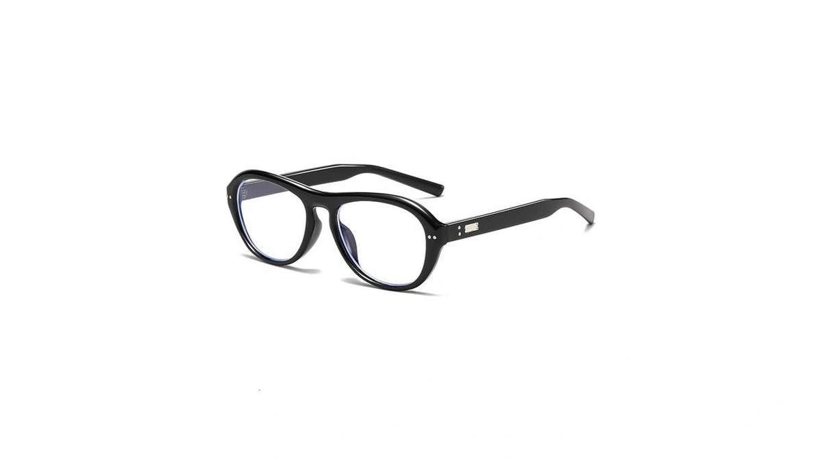Youthmall Retro Oval Blue Light Glasses For Women Men Trendy