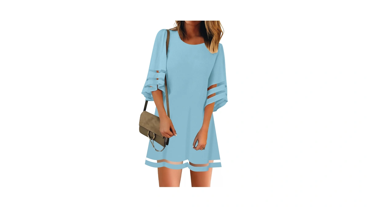 Lookbookstore Summer Dresses Bell Sleeve Dres...
