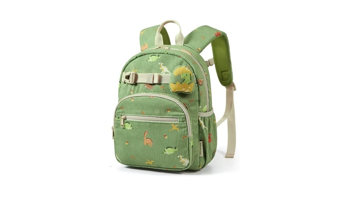 Mommore Toddler Backpack For Boys 2-4, Corduroy Kids Backpack, 13"