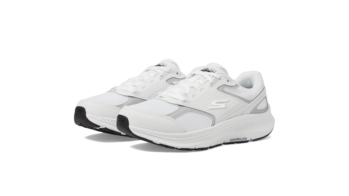 Skechers Women's Go Run Consistent 2.0 Advantage, White/silver, 5.5