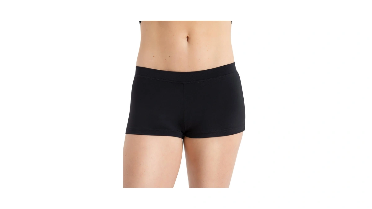 Capezio Boys Cut Low Rise Short - Girls, Black, Intermediate