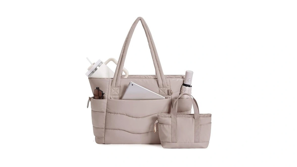 Wandering Nature Tote Bag For Women Puffy Han...