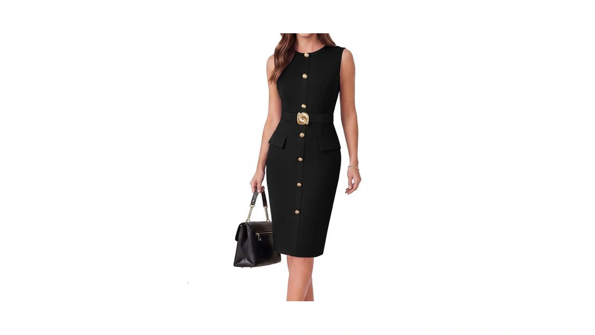 Grace Karin Women's Sleeveless Bodycon Work Office Business Dress