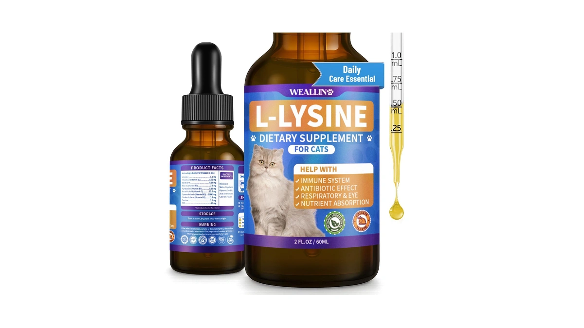 L-lysine Supplement For Cats, Immune Support For Cats, Chicken Flavor