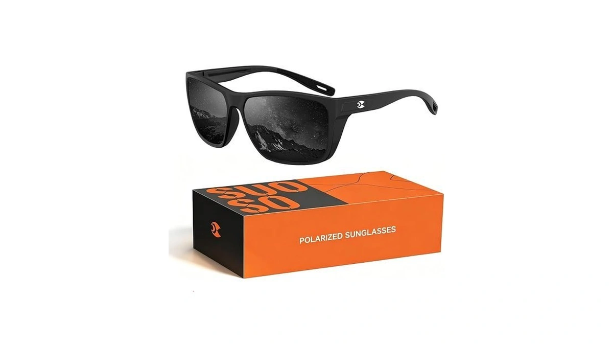 Suoso Polarized Sunglasses For Men, Tr90 Lightweight Sun Glasses With