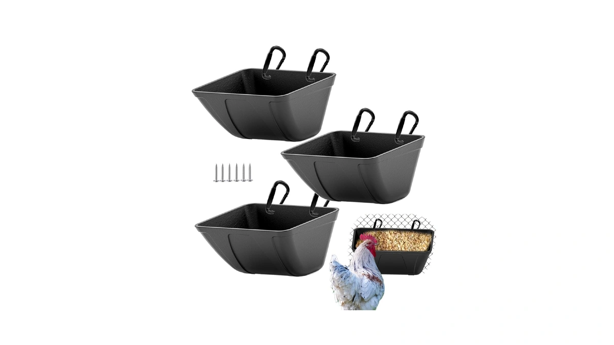 Hanging Chicken Feeder Trough For Goat Sheep Deer Poultry Duck