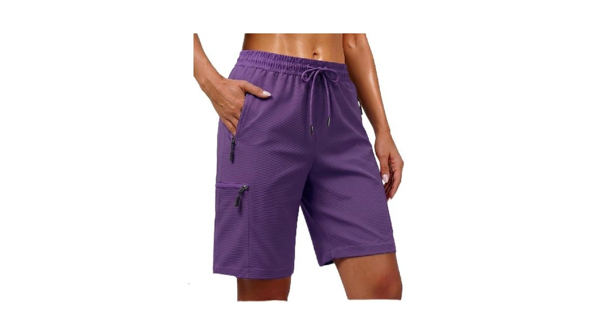 7in Inches Inseam Women Cargo Hiking Casual Dad Mom Shorts