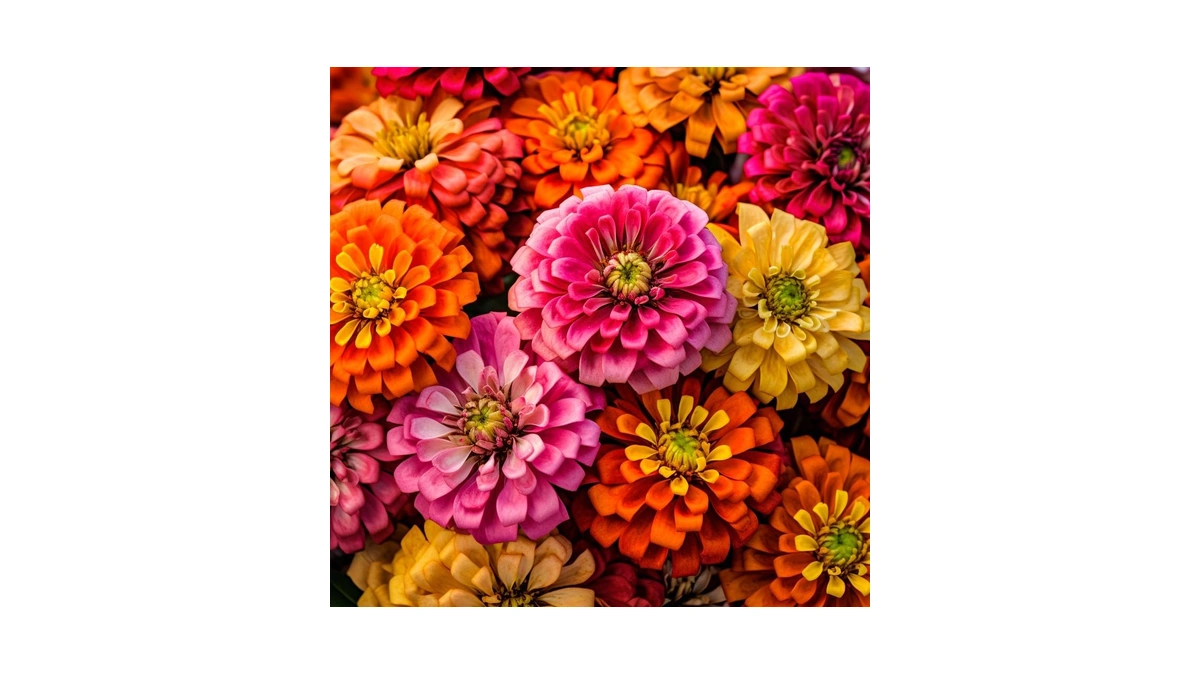 250 California Giants Zinnia Seeds For Planting - Heirloom Non-gmo