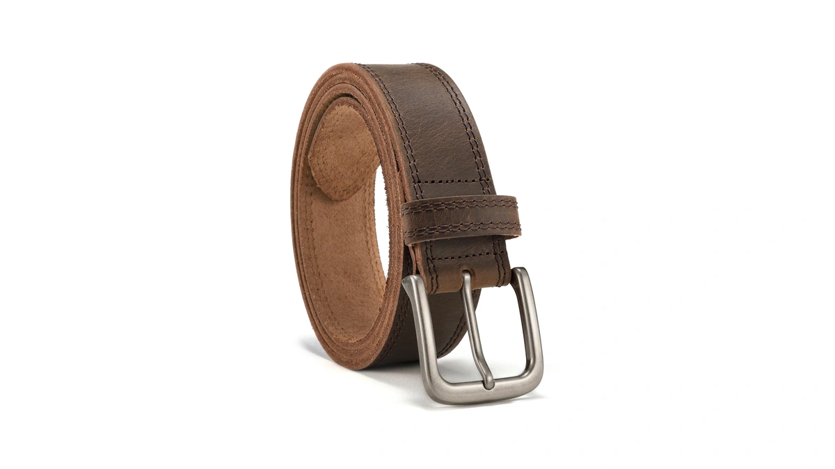Chaoren Mens Belts Casual For Jeans - Full-grain Leather, Durable
