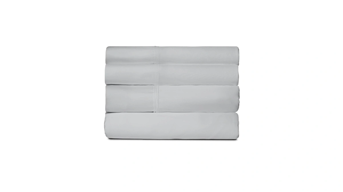 Sheex Active Comfort Anti-wrinkle Cooling Sheets, King/cal,silver Cloud
