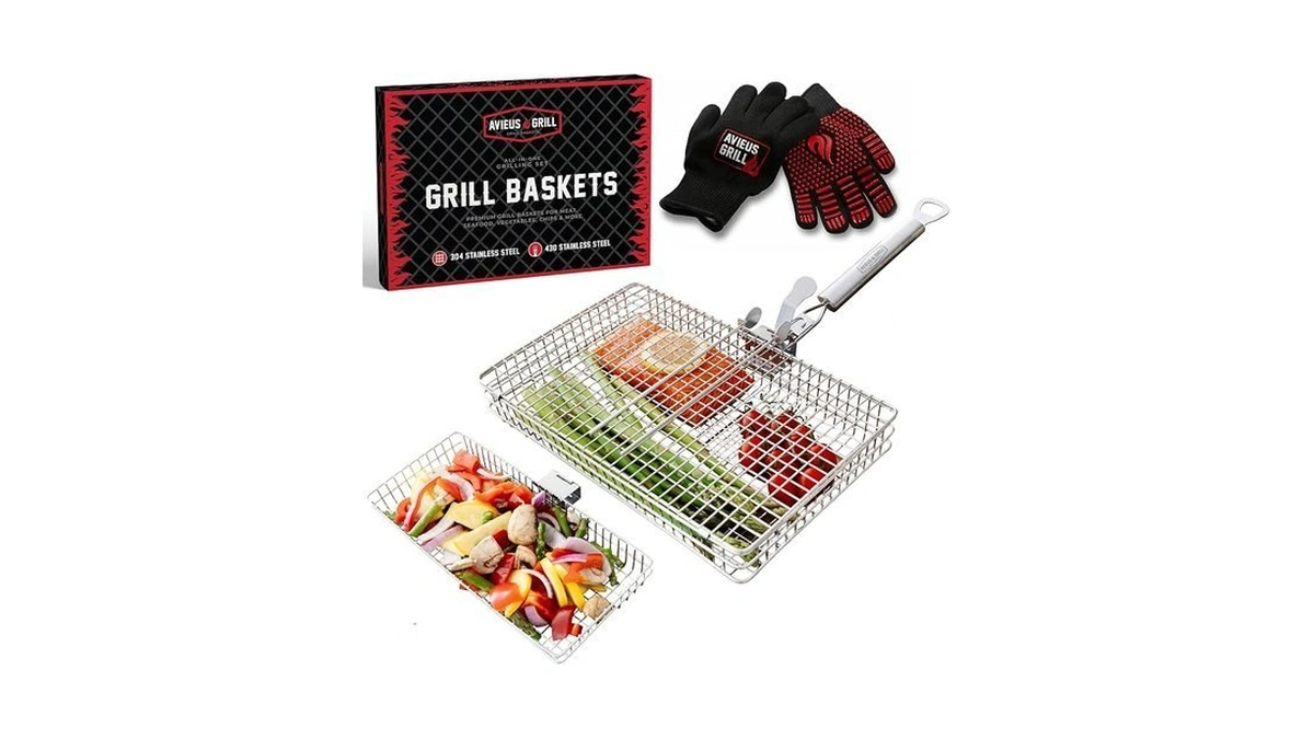 Amazon coupon: Avieus Grill Grill Baskets For Outdoor G