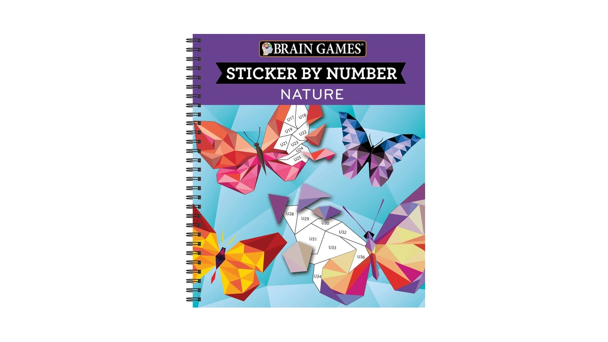 Brain Games - Sticker By Number: Nature (28 Images To