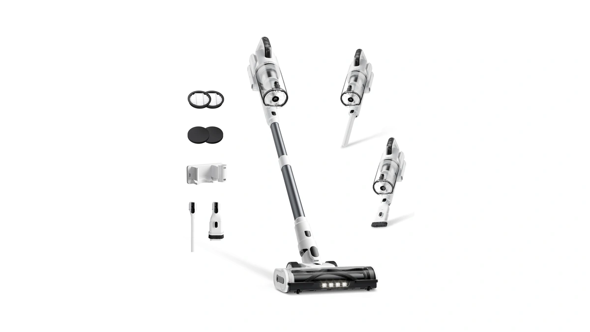 Cordless Vacuum Cleaner, Upgraded 650w 55kpa 70mins Runtime Stick Vacuum