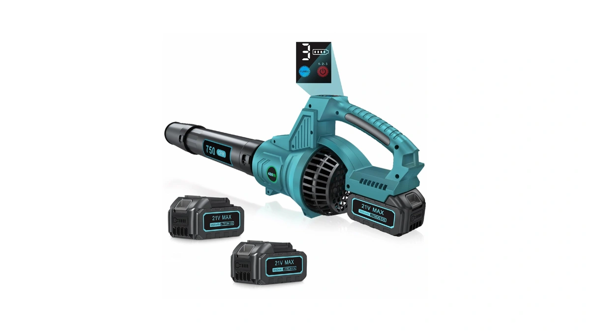 Leaf Blower Cordless, 750 Cfm Electric Blower With 2 X