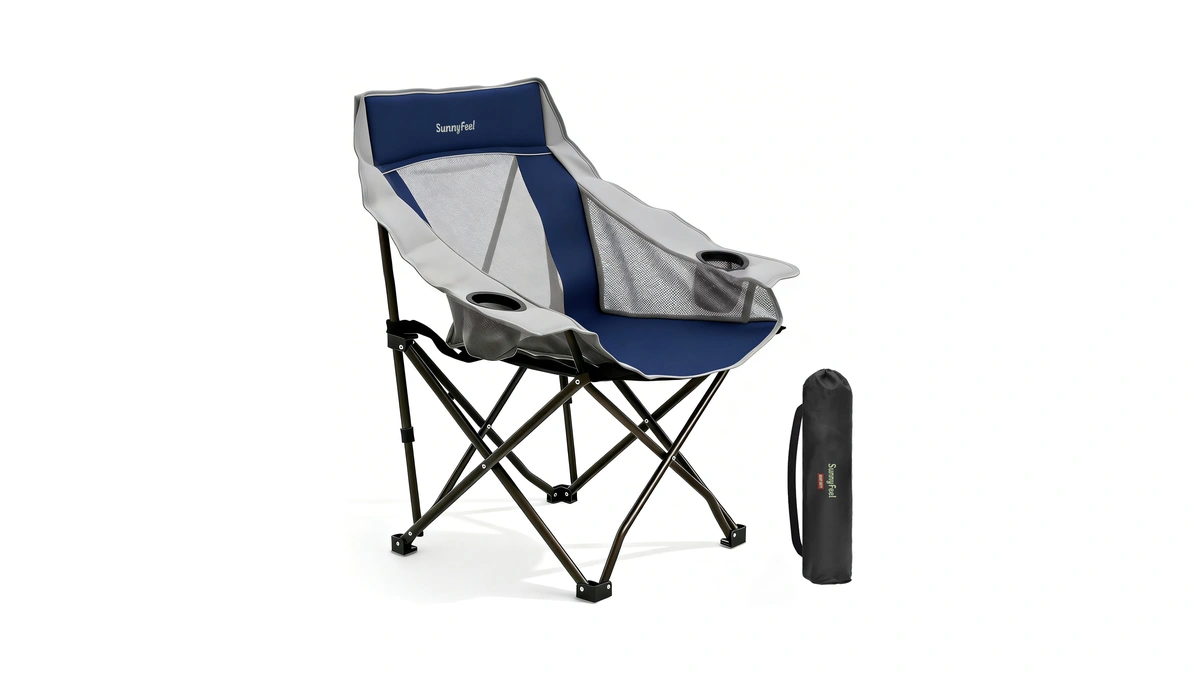 Sunnyfeel Oversized Camping Chairs For Adults, Heavy Duty Portable Folding
