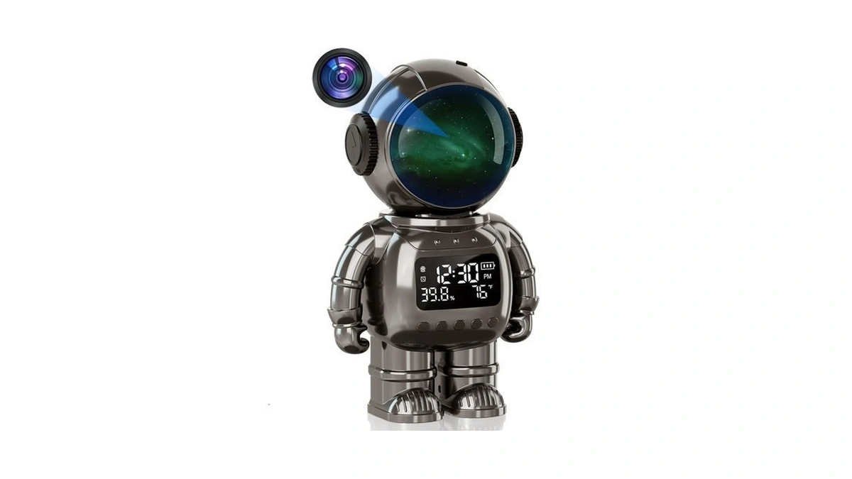 Noahlink 2k Clock Indoor Camera, 2.4g/5g Wifi Cameras For Home