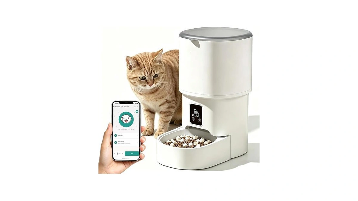 Amazon code: Automatic Cat Feeder,4l Timed Pet Food D