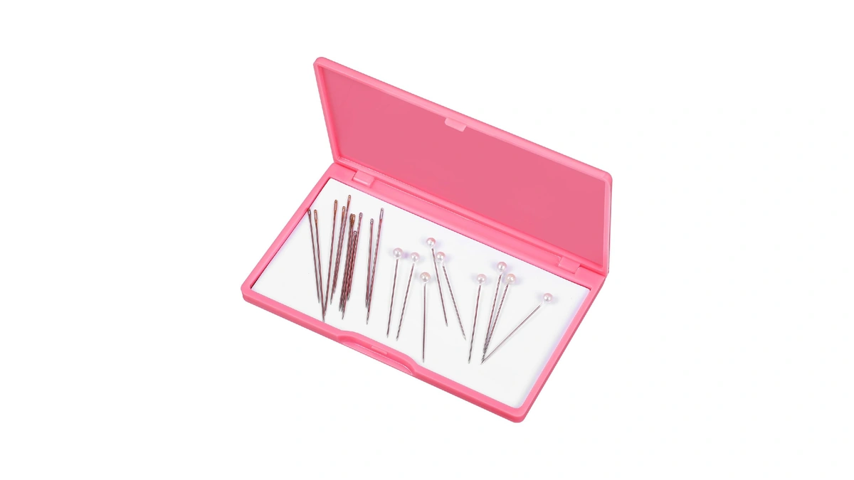 Magnetic Needles Case: 4.3' Portable Hand Sewing Needle Case Pin