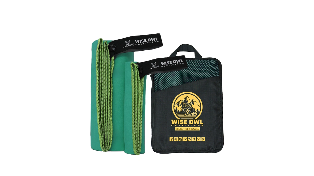 Wise Owl Outfitters Microfiber Camping Towel - Quick Dry Towel