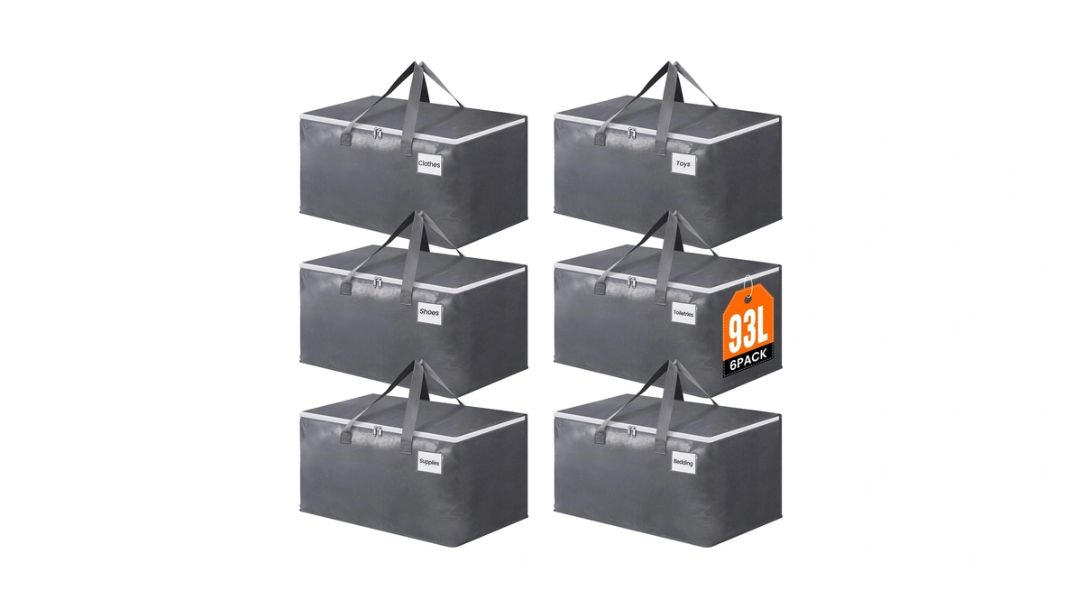 Blisstotes Large Moving Bags, Storage Bags, 93l-6 Pack