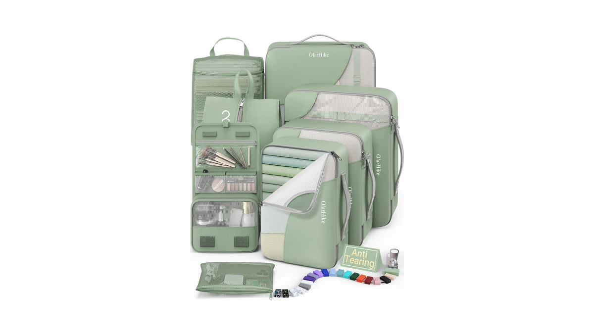 Olarhike 8 Set Packing Cubes For Travel,gifts For Women Mom,anti-tearing