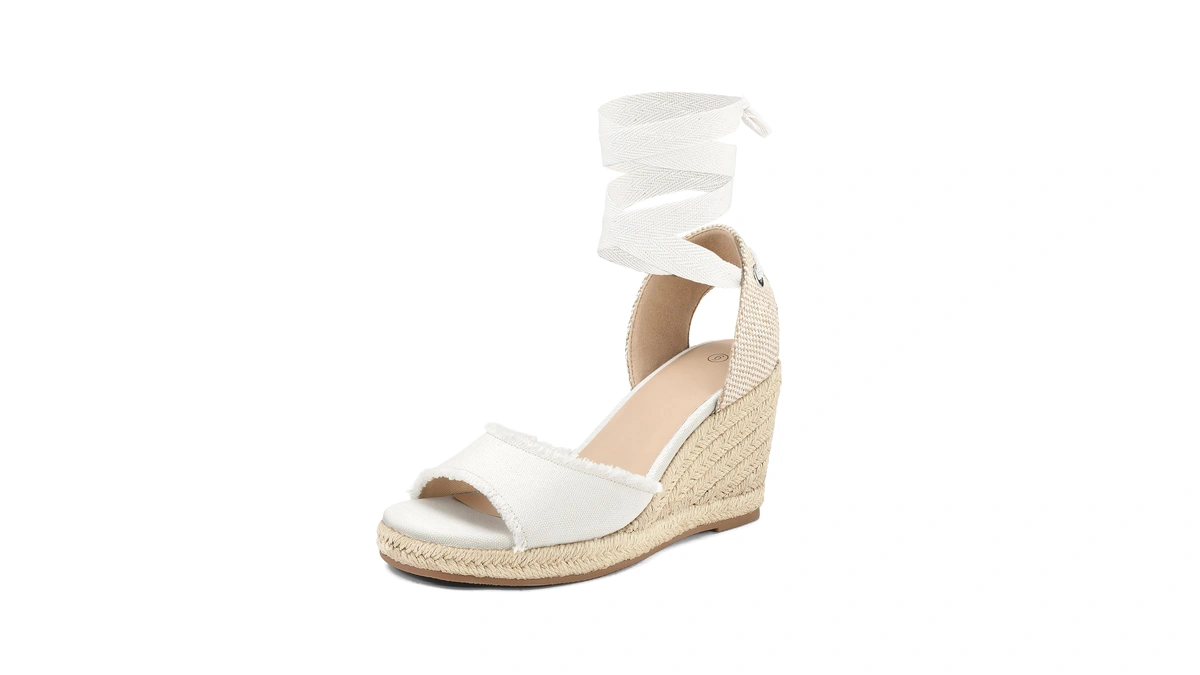 Mysoft Women's Wedge Sandals Open Toe Espadrilles Platform Ankle Strap