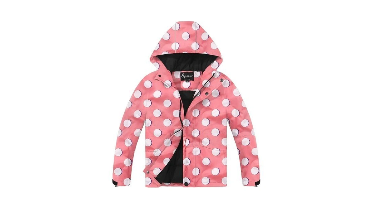 Spmor Kids Waterproof Ski Jacket Hooded Winter Coat