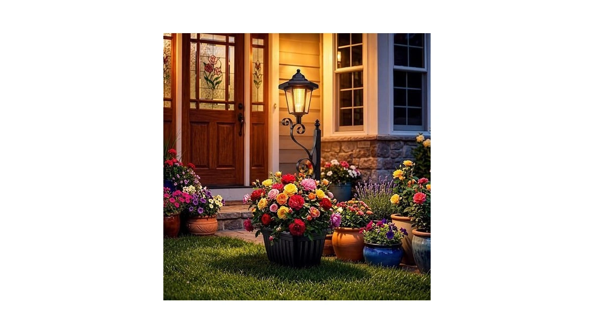 Lyqyxhs 2 In 1 Outdoor Flower Pots For Real Or