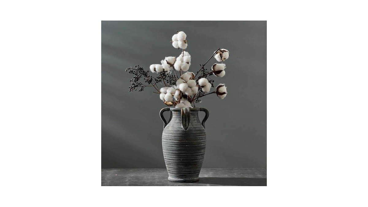 Emotionally Grounded Vase, Vaseking Large Ceramic Rustic Vase With 4