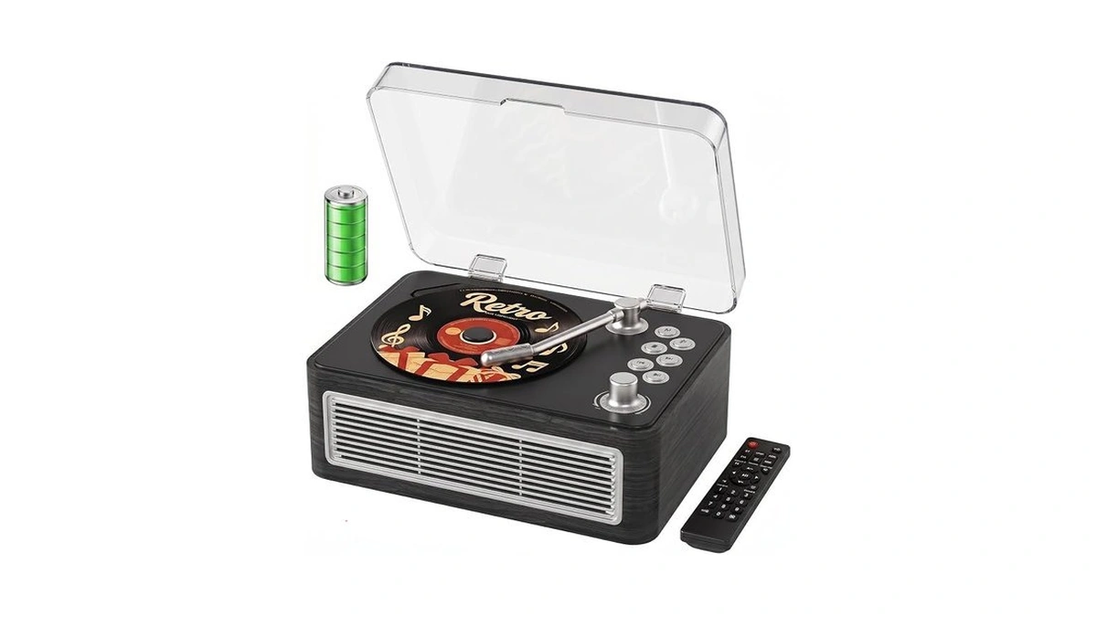 Gueray Cd Player Portable Bluetooth Retro Cd Players Rechargeable