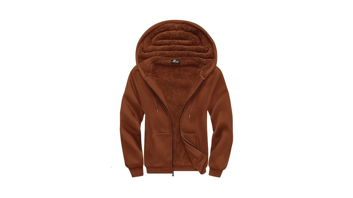 Scodi Hoodies For Men Heavyweight Fleece Sweatshirt - Full Zip
