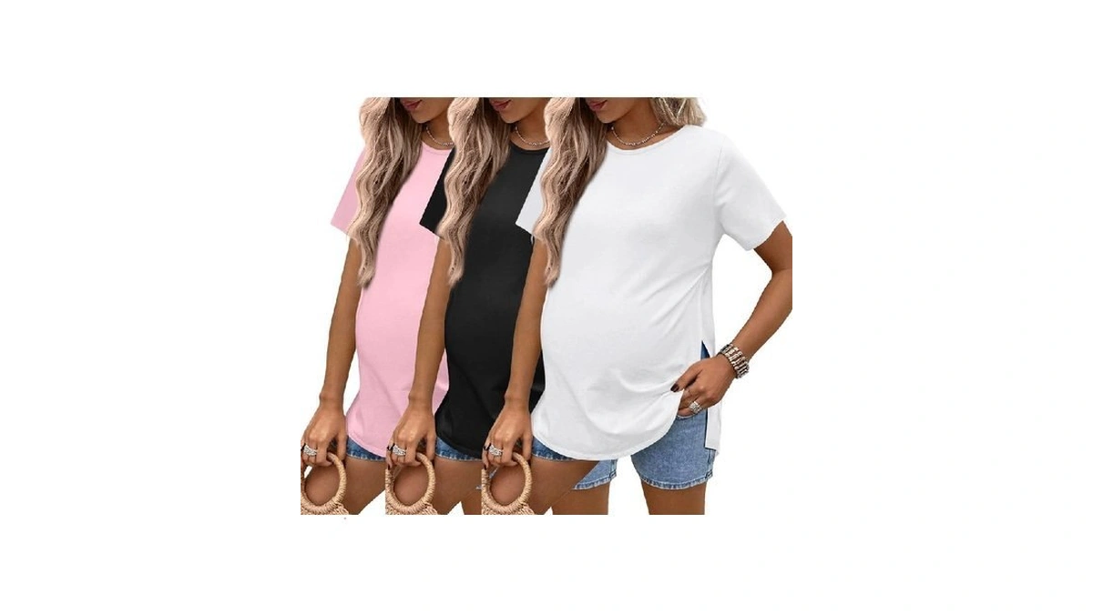 Ekouaer Maternity Shirts