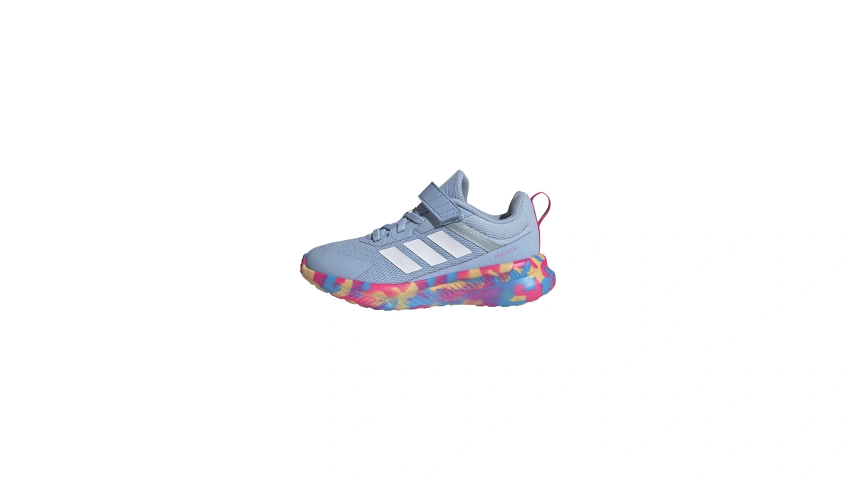 Adidas Unisex-kids Fortarun 4.0, Blue/magic Grey Metallic/lucid Pink, 1