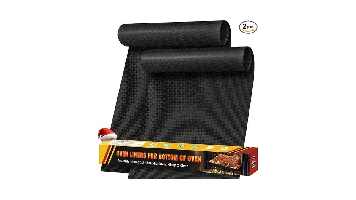 2 Pack Oven Liners For Bottom Of Oven, 17"x25" Heavy