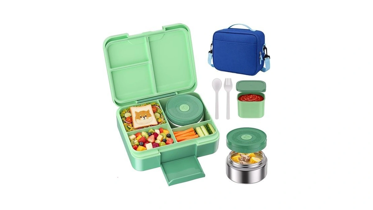 Hometall Bento Box For Kids With 8.5oz Insulated Food Jar